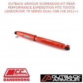 OUTBACK ARMOUR SUSPENSION  KIT REAR EXPD FITS TOYOTA LC 79S DUAL CAB (V8 2012+)